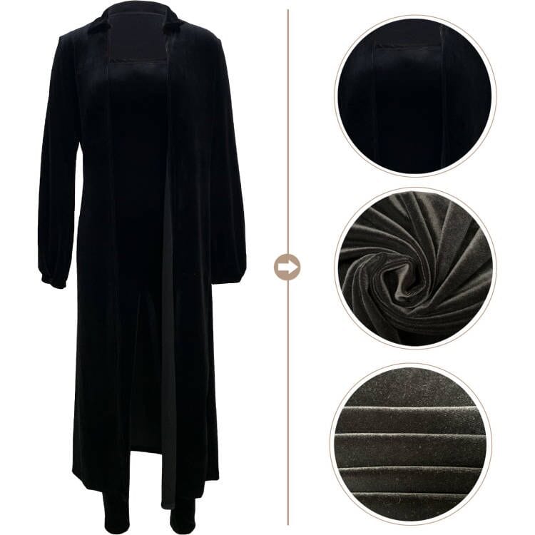 2022 New African Off Shoulder Elastic Jumpsuit Kaftan Cardigan Women Velvet 2 Pieces Set