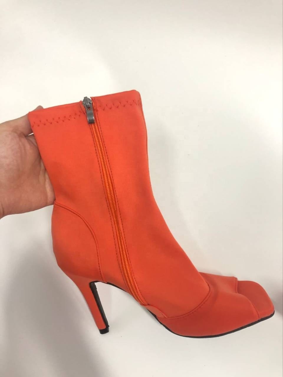 2022 New Arrival Winter Solid Color Boots for Women Slim High Heel Shoes Casual Fall Ladies Heels