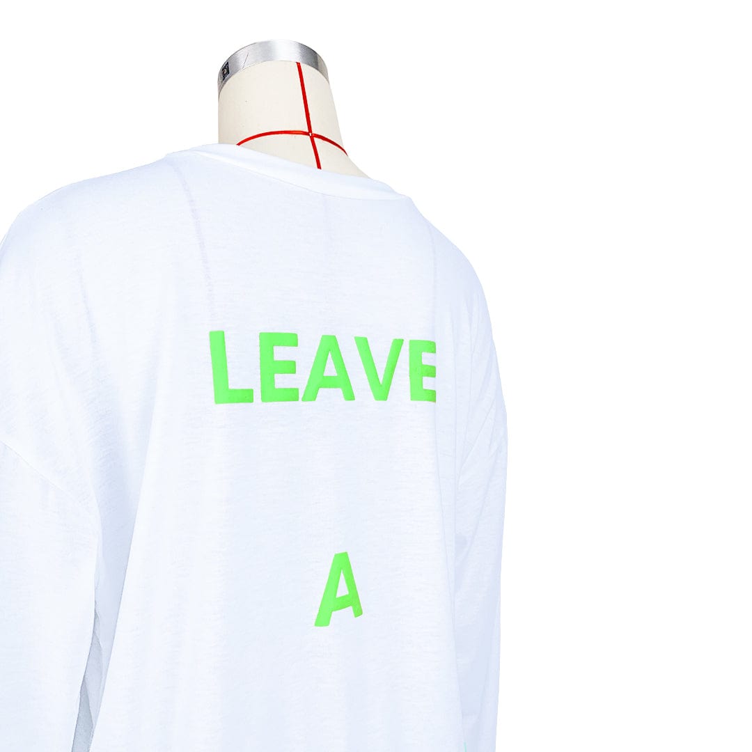 2022 New Arrivals Casual Double Sided Printed Letter T-Shirt Dress