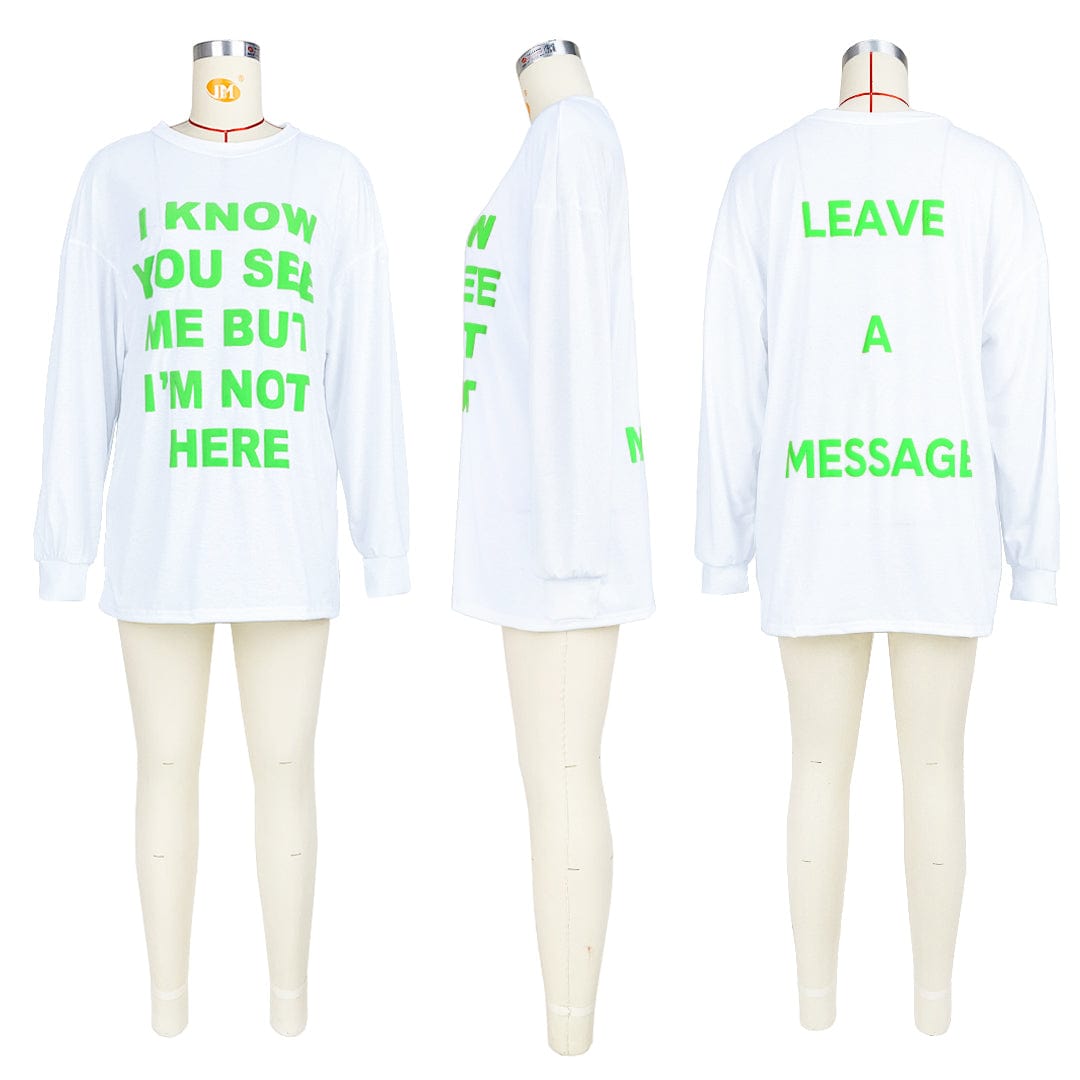 2022 New Arrivals Casual Double Sided Printed Letter T-Shirt Dress