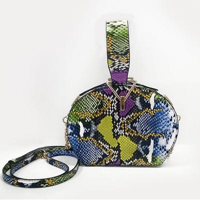 2022 new collection luxury quality python skin small round bags women handbags ladies handbags for women