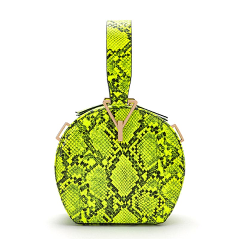 2022 new collection luxury quality python skin small round bags women handbags ladies handbags for women