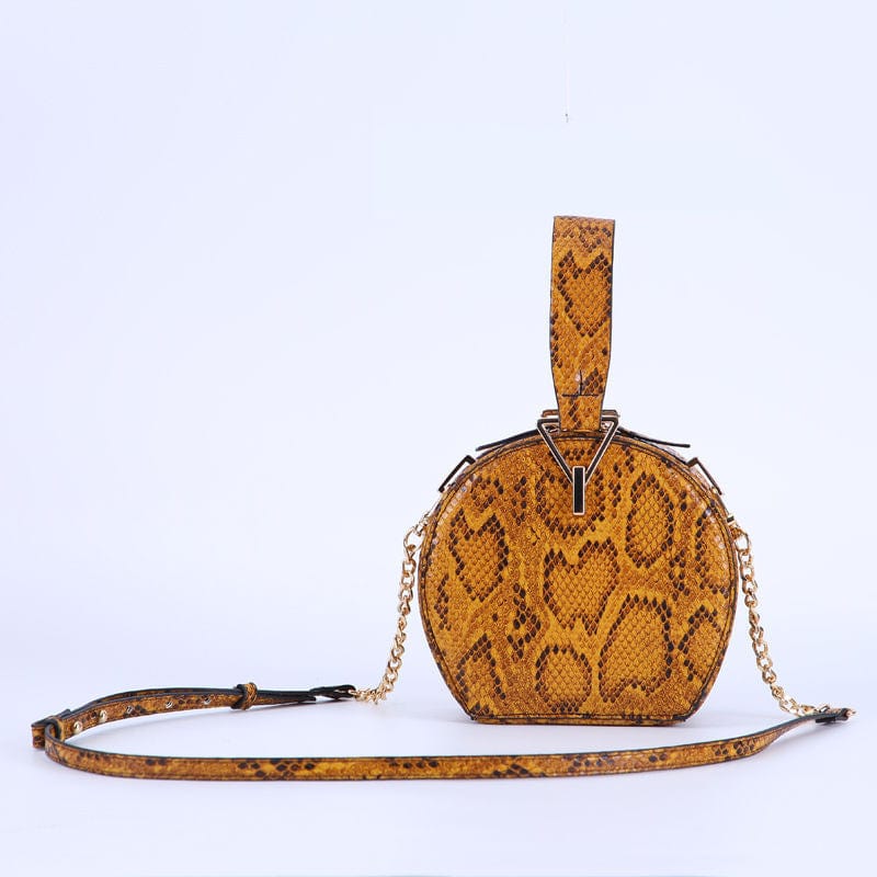 2022 new collection luxury quality python skin small round bags women handbags ladies handbags for women