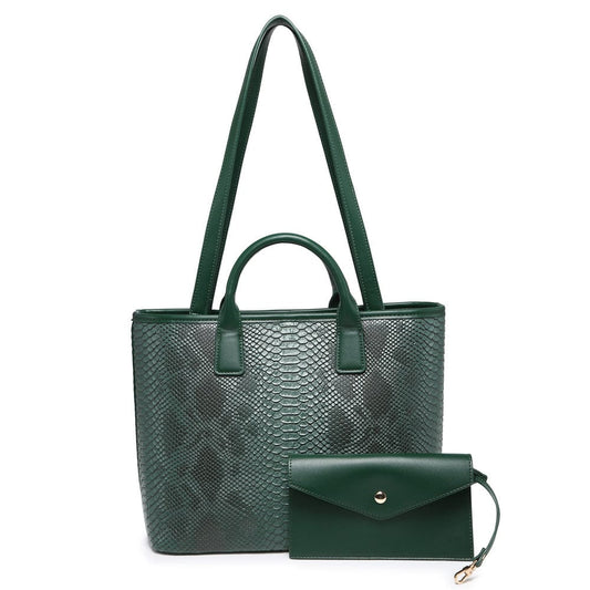 2022 New Design Snake Leather Luxury Bags Quality Python Leather Women Tote Bag Custom
