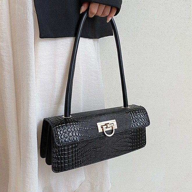 2022 new fashion design lady luxury black yellow famous brand single-shoulder purse bag handbag tote purse