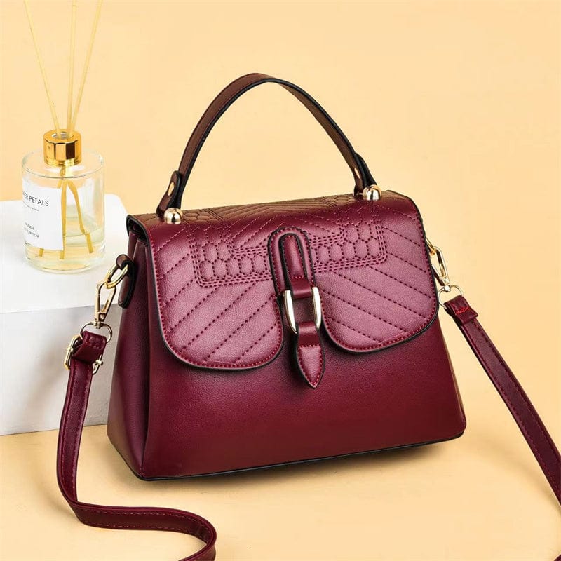 2022 new fashion embroidery thread sewing crossbody bag simple low-key luxury wholesale shoulder bag solid color design Handbags