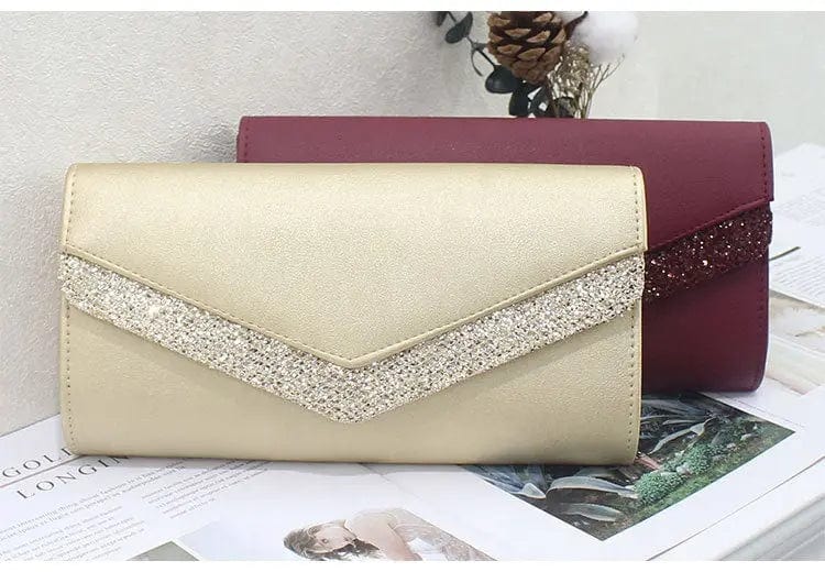 2022 New Fashion European And American Sequined Ladies Clutch Pu High Quality Ladies Messenger Dinner Evening Bag