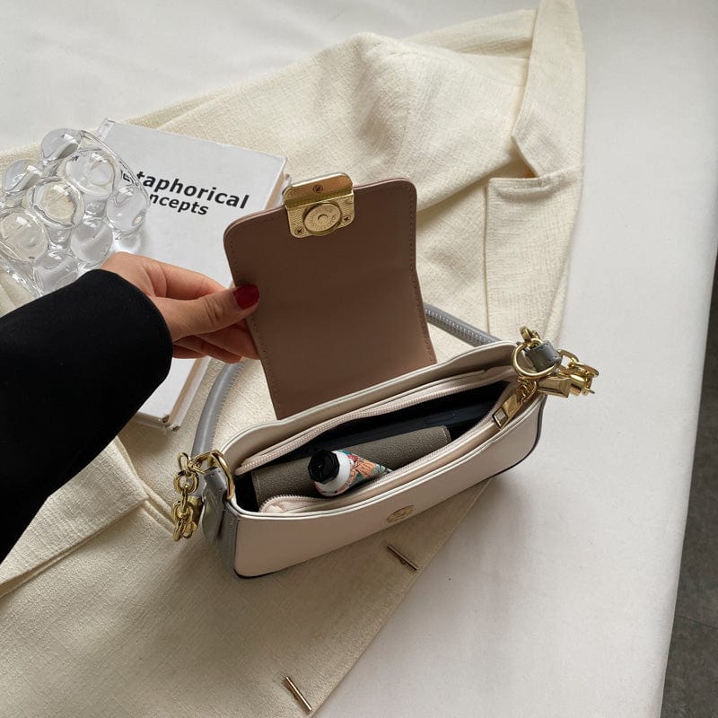 2022 New Fashion Purse Unique Chains Designer High Quality Handbags Leather Underarm Bag Women