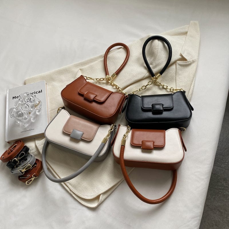 2022 New Fashion Purse Unique Chains Designer High Quality Handbags Leather Underarm Bag Women