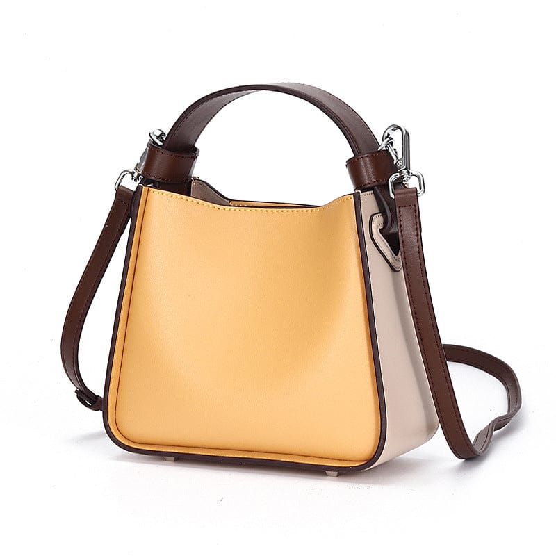 2022 New Leather Female Bucket Bag Puppet Handbag Niche Design Sensor Bag Shoulder Oblique Cross Bag