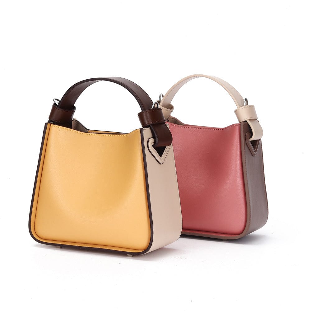 2022 New Leather Female Bucket Bag Puppet Handbag Niche Design Sensor Bag Shoulder Oblique Cross Bag