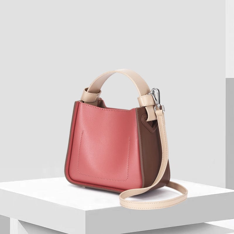 2022 New Leather Female Bucket Bag Puppet Handbag Niche Design Sensor Bag Shoulder Oblique Cross Bag
