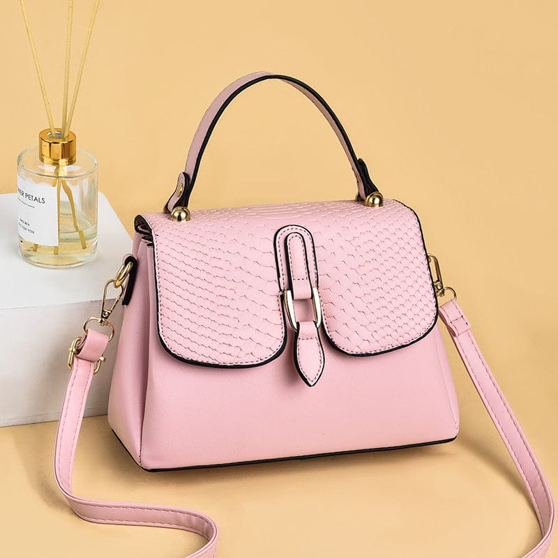 2022 New PU Leather Women Handbag Casual Crocodile Print Tote Shoulder Bags