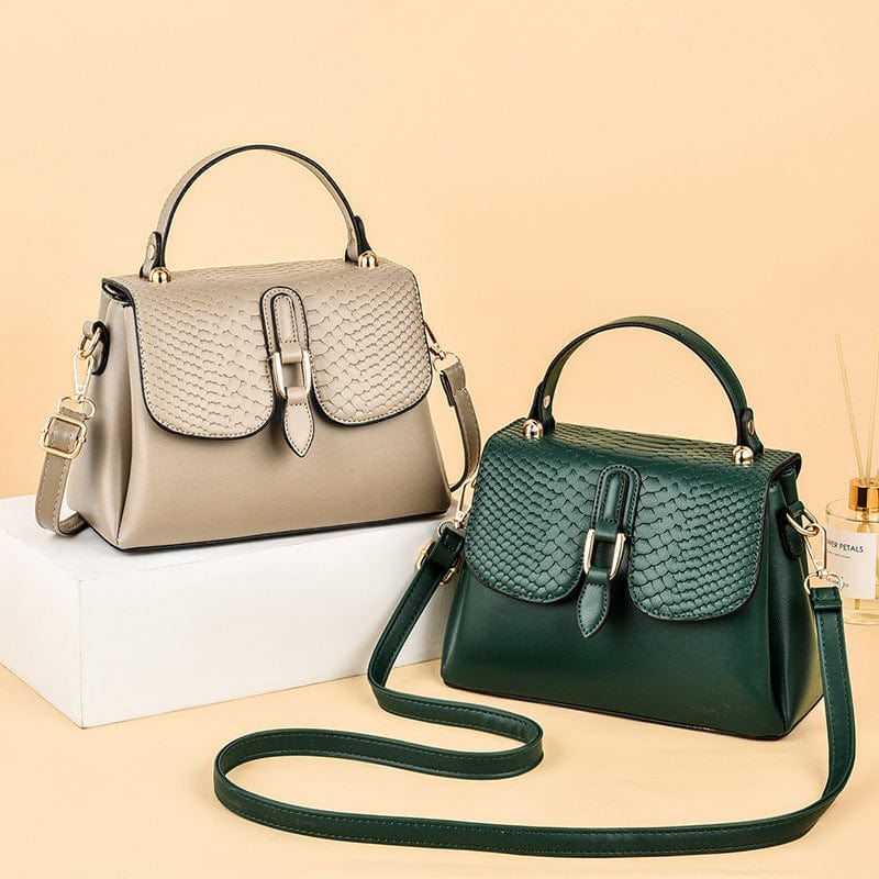 2022 New PU Leather Women Handbag Casual Crocodile Print Tote Shoulder Bags