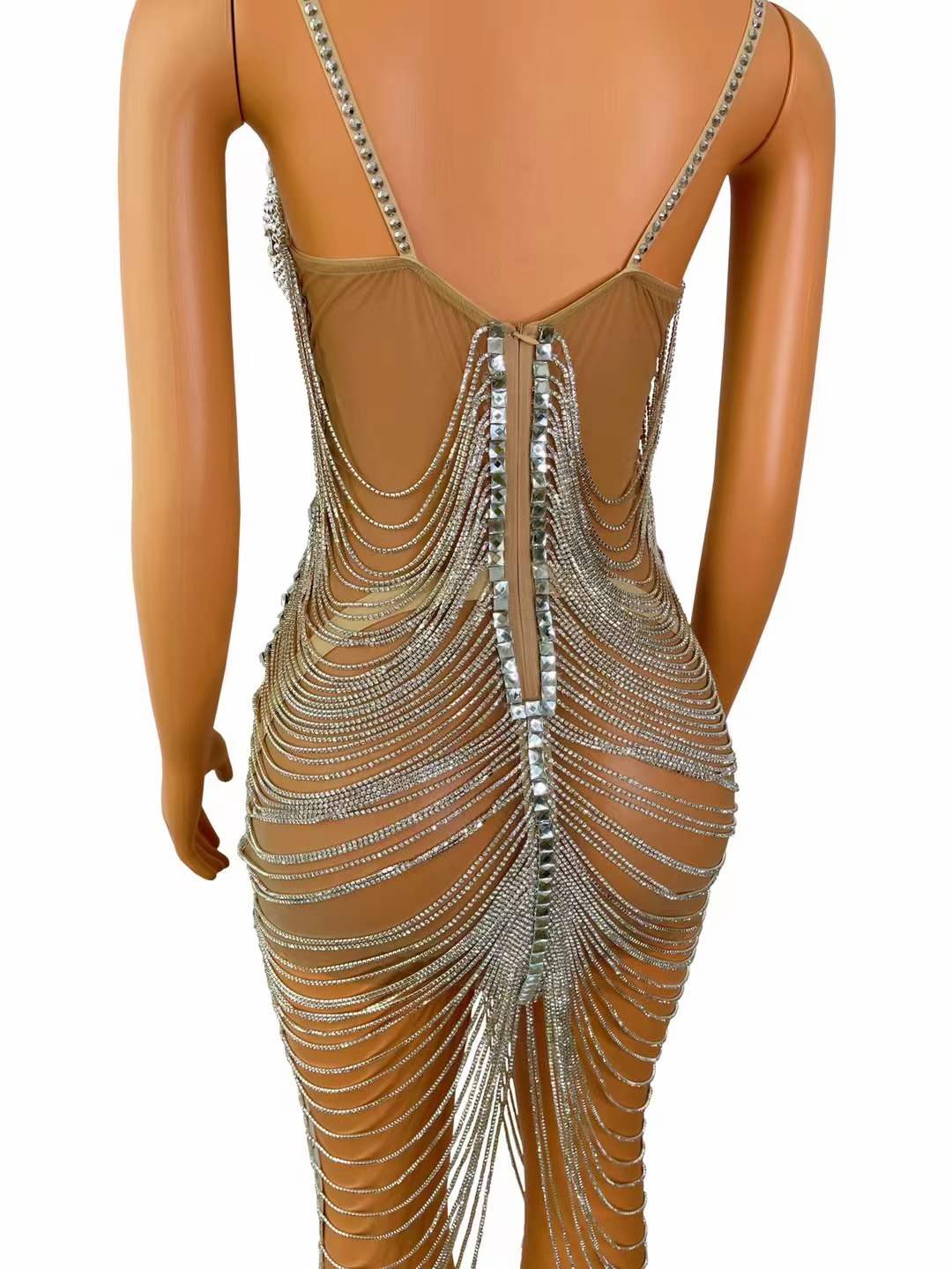 2022 New Style Women Clothing Fashion Summer Sleeveless Sexy Party Mini Luxury Rhinestone Night Club Dresses