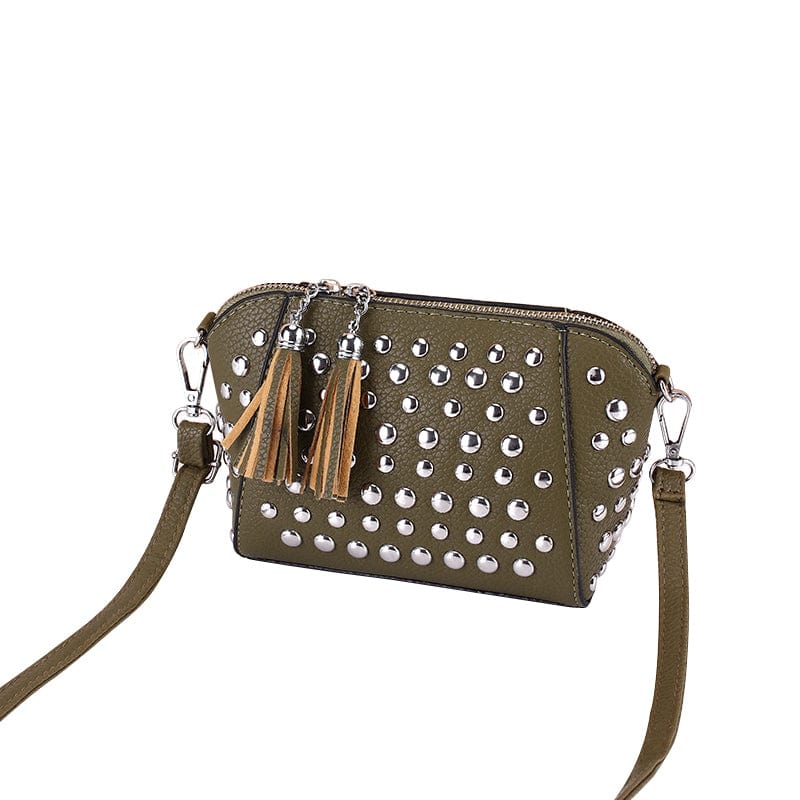2022 new trend rivet fringed small  fashion woman bags cross body bag shoulder bag wholesale 13090