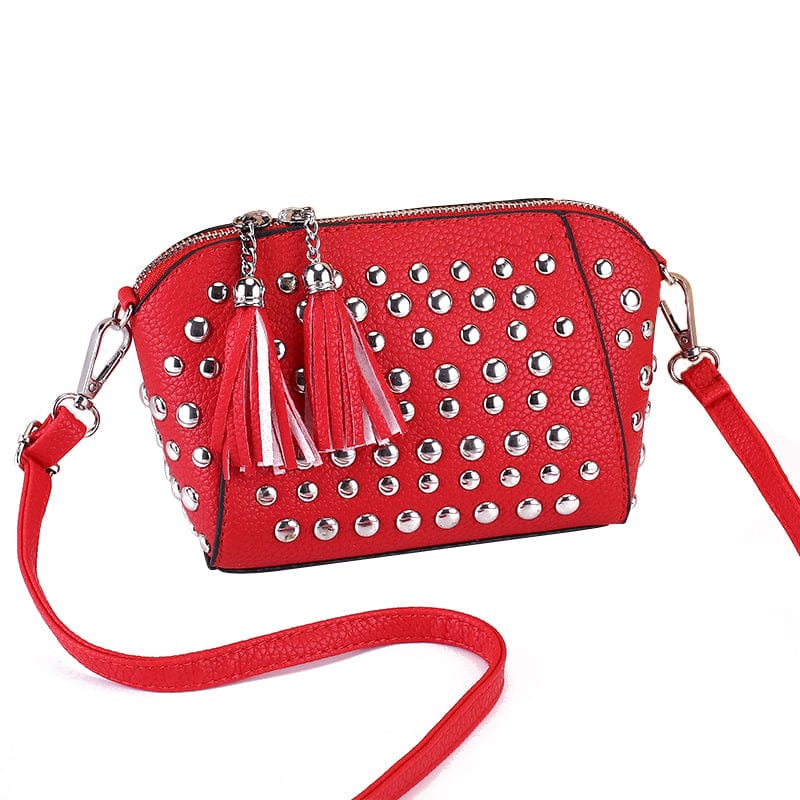 2022 new trend rivet fringed small  fashion woman bags cross body bag shoulder bag wholesale 13090