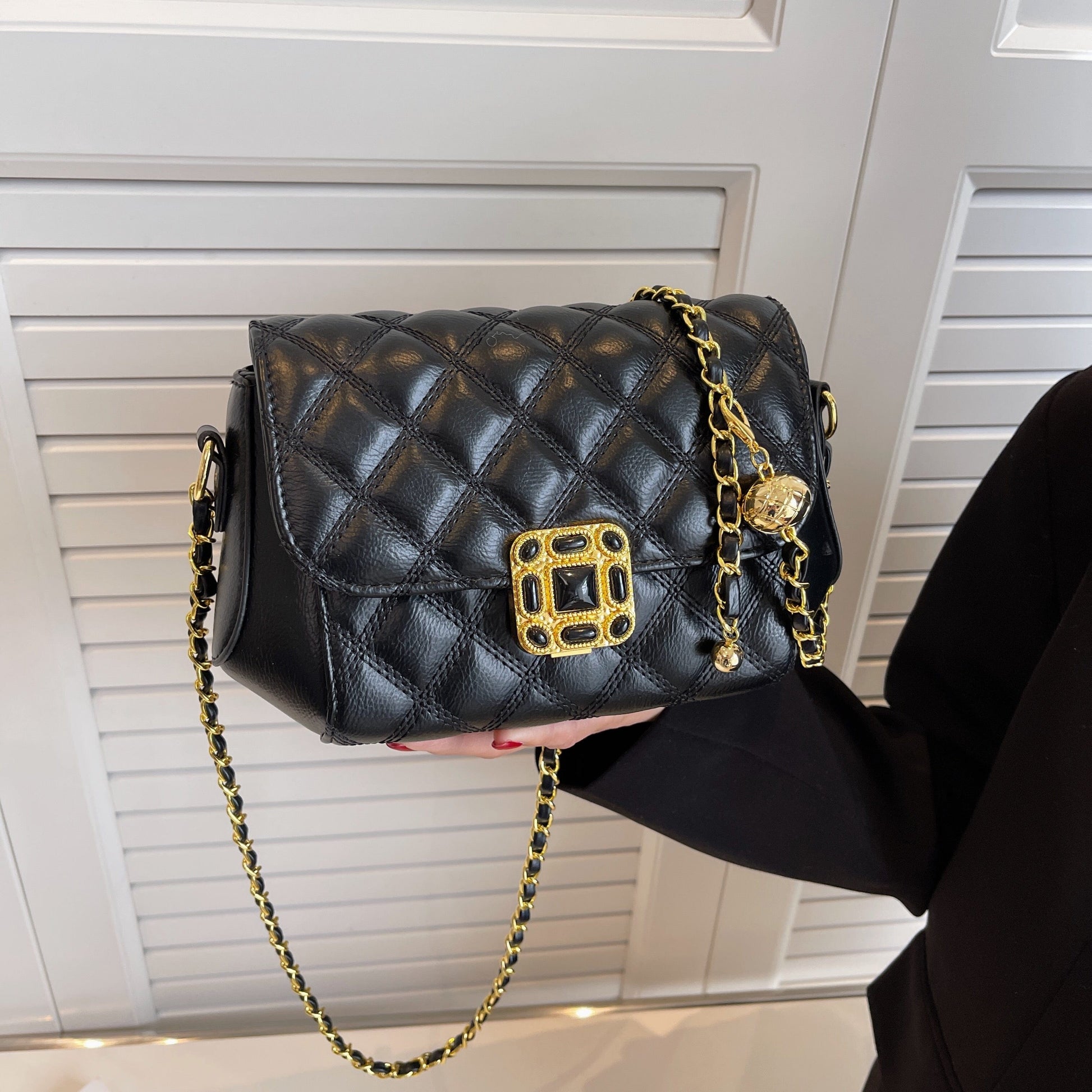 2022 Quilted Leather Ladies Crossbody Pocketbooks Handbags Luxury Designer Big Purses And Handbags