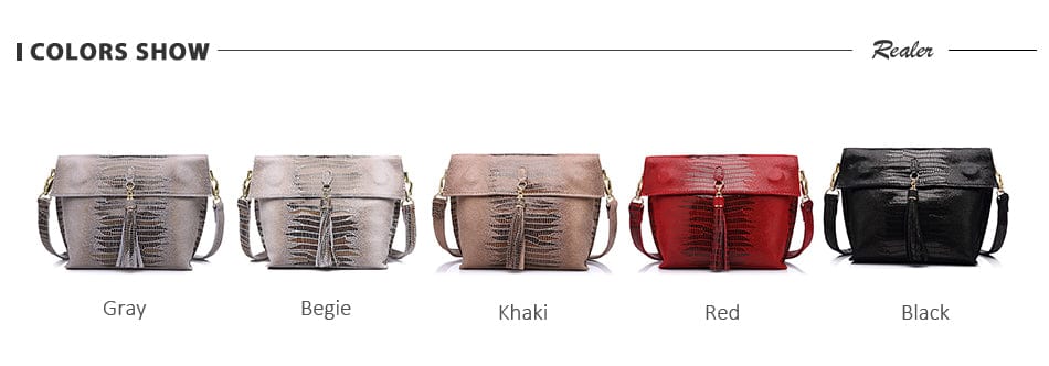 2022 REALER Dropshipping women Shoulder Crossbody Bags Ladies Totes Hand bags custom Hobos bags Genuine Leather handbags