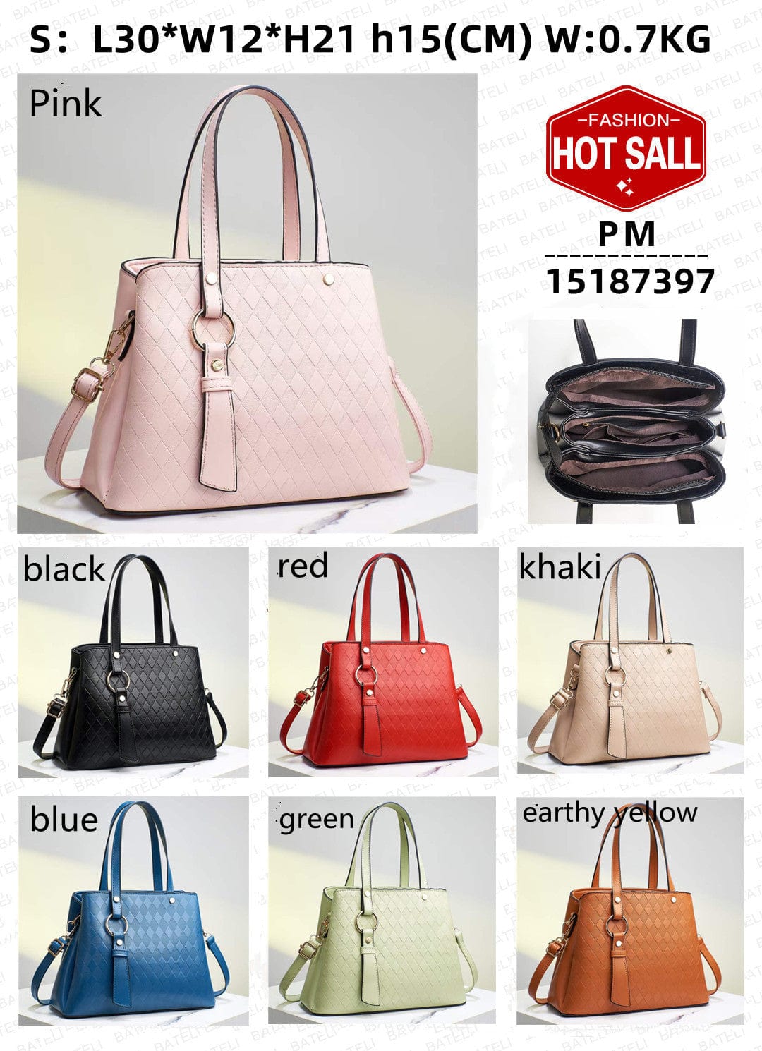 2022 rhombus women's bag elegant large capacity ladies shoulder bag handbags wholesale