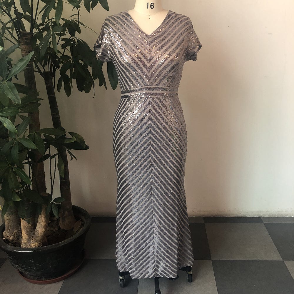 2022 Sexy Fashion Plus Size Women Clothing Lady Deep V Neck Lace Prom Dress Long Sleeve See Through Lace Dress Xl-6xl