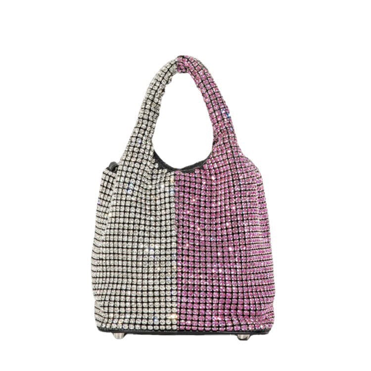 2022 Shenglu New Fashion Lady Women Rhinestone Vest Basket Handbag Purse Tote Bling Diamond Party Evening Shoulder Crossbody Bag