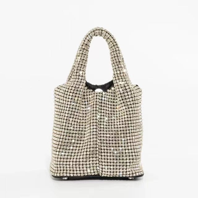 2022 Shenglu New Fashion Lady Women Rhinestone Vest Basket Handbag Purse Tote Bling Diamond Party Evening Shoulder Crossbody Bag