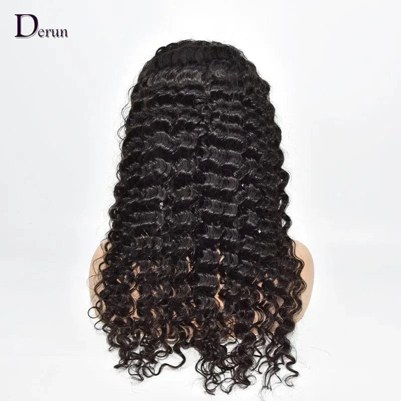 2022 Stock 100% Virgin Brazilian Human Hair 1B Straight Body Wave Deep Wave Curly 13X4 Hd Lace Frontal High density Wig
