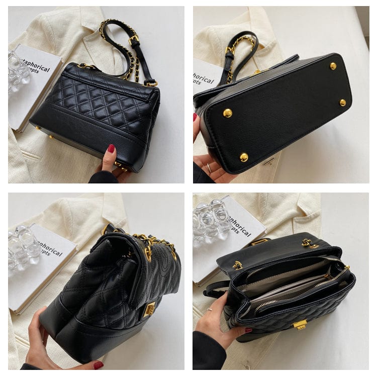 2022 Vegan Leather Ladies Hand Bags Custom Logo Chains Shoulder Handbags for Women Luxury Wholesale Vendor