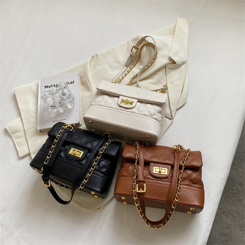 2022 Vegan Leather Ladies Hand Bags Custom Logo Chains Shoulder Handbags for Women Luxury Wholesale Vendor
