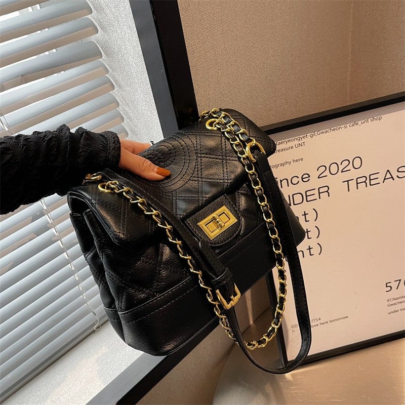 2022 Vegan Leather Ladies Hand Bags Custom Logo Chains Shoulder Handbags for Women Luxury Wholesale Vendor