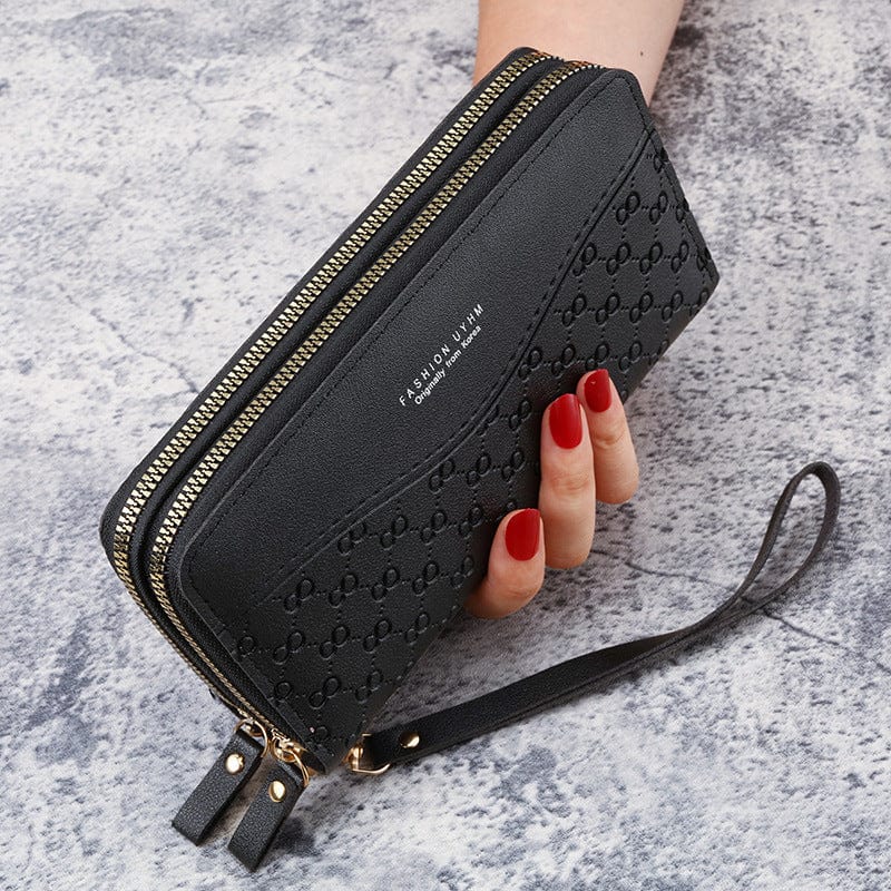 2022 Wholesale Leather Money Clip Purse Designer Long Wallets for Women Fashionable Card Holder Wallet