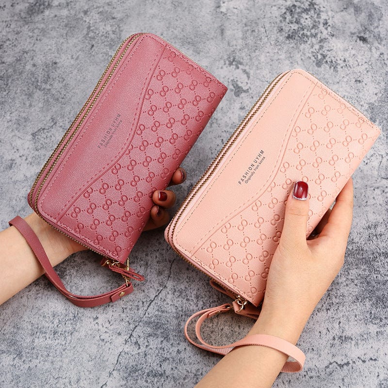 2022 Wholesale Leather Money Clip Purse Designer Long Wallets for Women Fashionable Card Holder Wallet