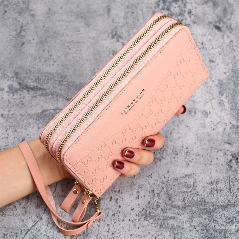 2022 Wholesale Leather Money Clip Purse Designer Long Wallets for Women Fashionable Card Holder Wallet
