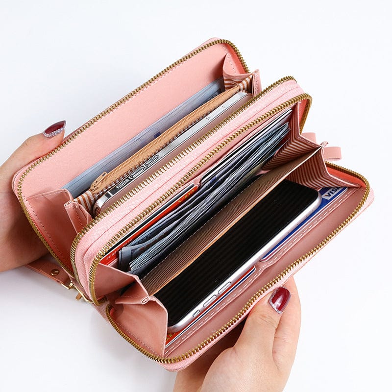2022 Wholesale Leather Money Clip Purse Designer Long Wallets for Women Fashionable Card Holder Wallet