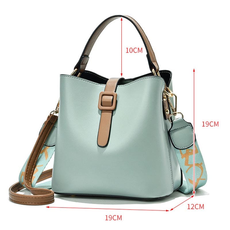 2022 Wholesale Shoulder Bags Women Handbags Ladies Luxury Double Straps Custom Designer Vegan Leather Bucket Bag Purses