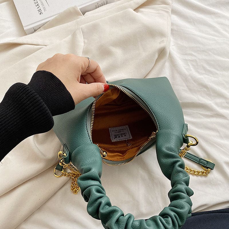2022 Womens Handbag Fashion Luxury Trendy Underarm Bag Shoulder Vegan Leather Chain Crossbody Purses for Women