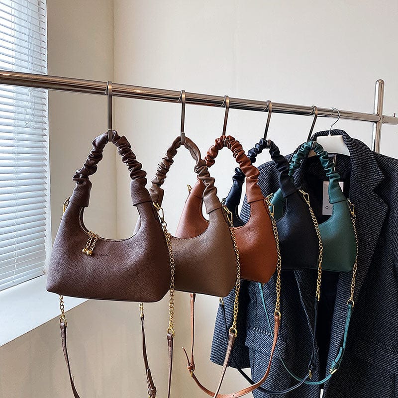 2022 Womens Handbag Fashion Luxury Trendy Underarm Bag Shoulder Vegan Leather Chain Crossbody Purses for Women