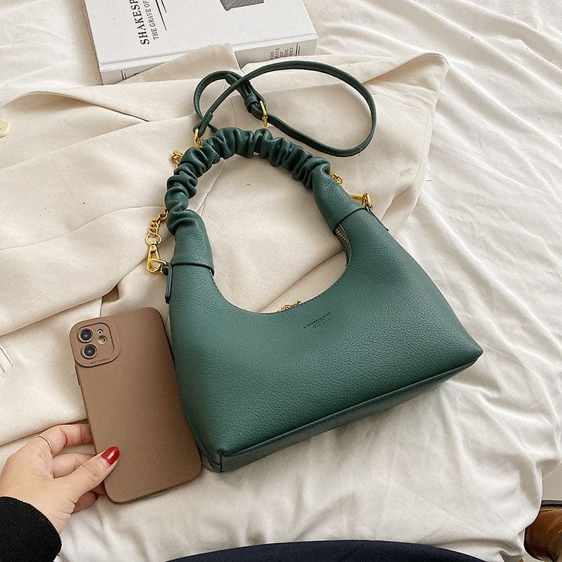 2022 Womens Handbag Fashion Luxury Trendy Underarm Bag Shoulder Vegan Leather Chain Crossbody Purses for Women