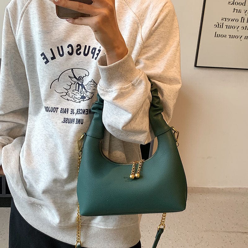 2022 Womens Handbag Fashion Luxury Trendy Underarm Bag Shoulder Vegan Leather Chain Crossbody Purses for Women