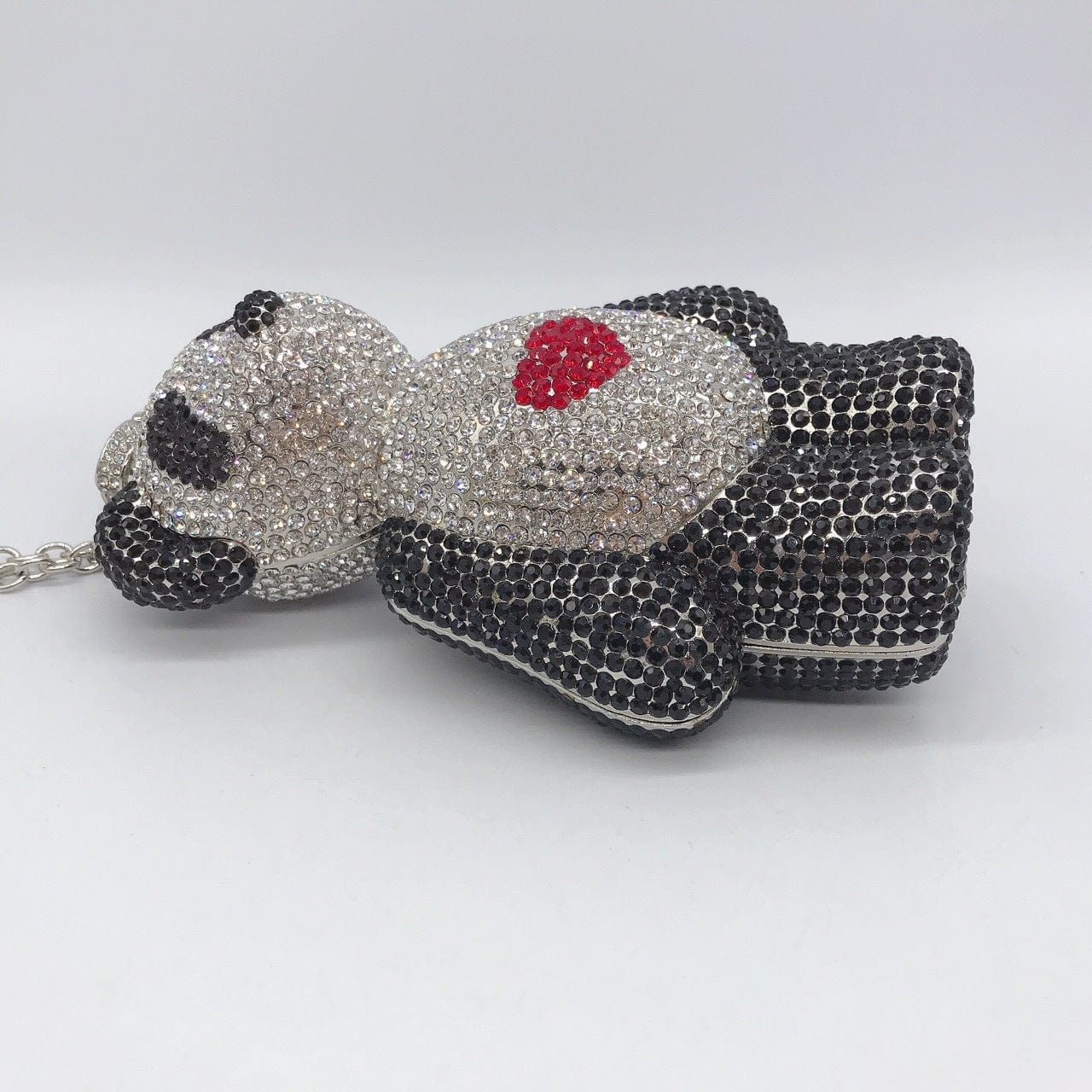 2022 Xianjian Luxury Designer Gloomy Diomand Bear Purse Handbag Evening Clutch Key Holder Bags Crystal Bear Purse Bags