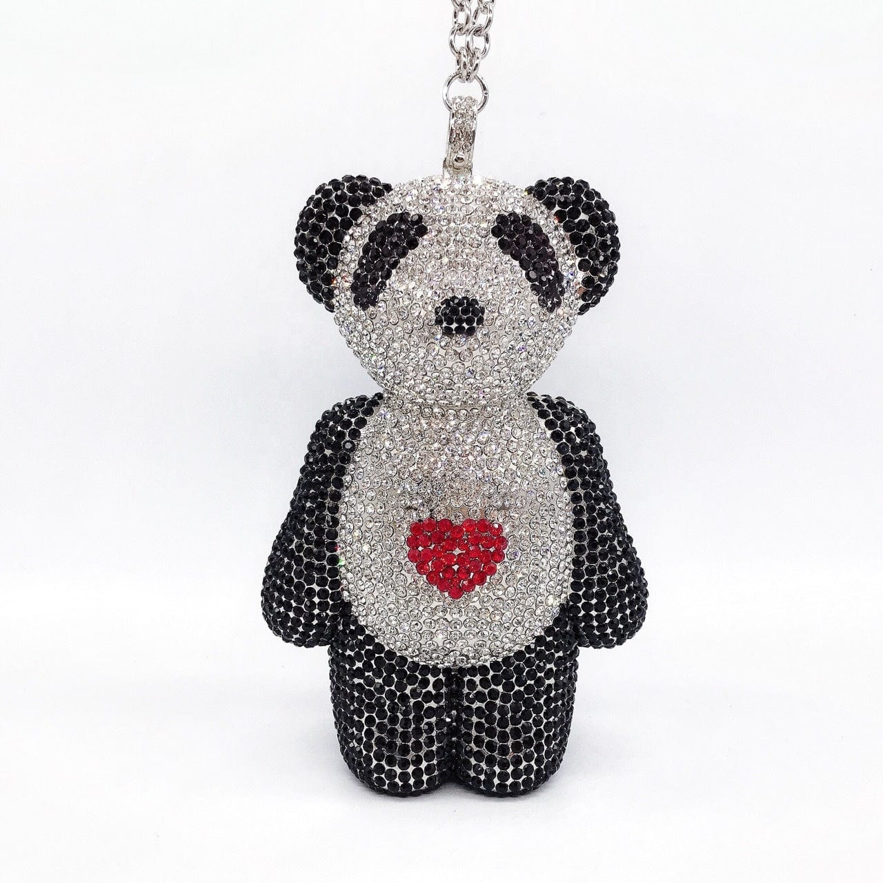 2022 Xianjian Luxury Designer Gloomy Diomand Bear Purse Handbag Evening Clutch Key Holder Bags Crystal Bear Purse Bags