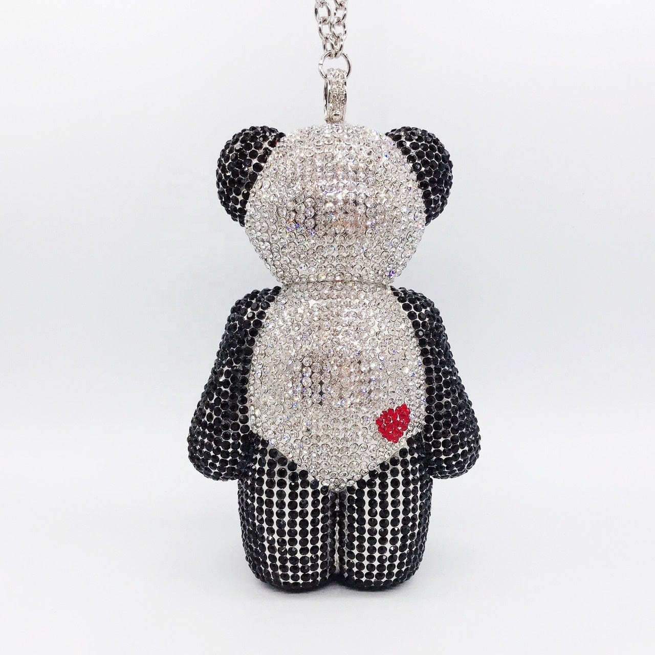 2022 Xianjian Luxury Designer Gloomy Diomand Bear Purse Handbag Evening Clutch Key Holder Bags Crystal Bear Purse Bags