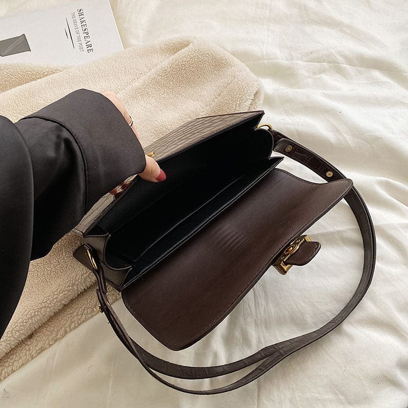 2023 Designer Fashion Inclined Shoulder Bag Ladies Crocodile Bag Women Leather Handbags and Purses