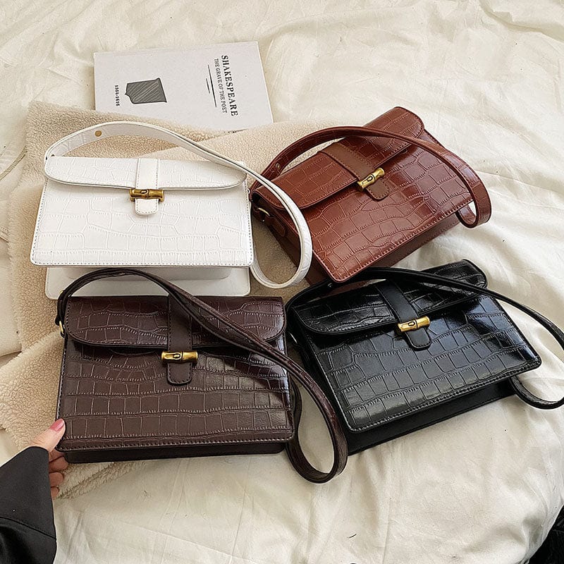 2023 Designer Fashion Inclined Shoulder Bag Ladies Crocodile Bag Women Leather Handbags and Purses