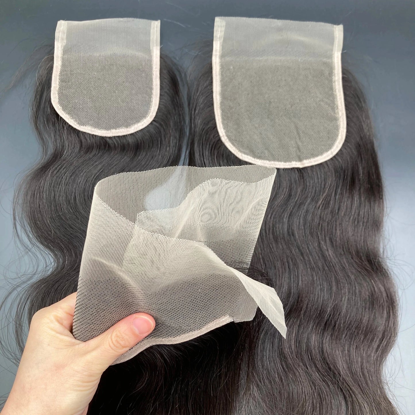 2023 hot sale 13x6 13x4 transparent Lace Frontal 2x6 4X4 5X5 6X6 lace closure pre plucked hairline swiss lace