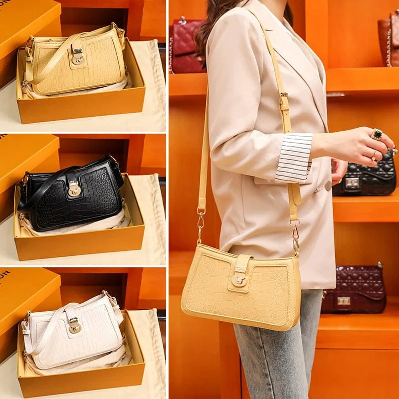 2023 hot sale luxury handbag guangdong pu leather purse designs crocodile mini stylish handbags for women