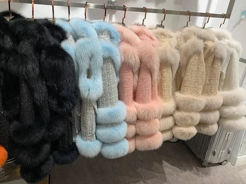 2023 New Arrival Wool Gilets Coats For Ladies Fashion Vest Cashmere Real Fur Coat