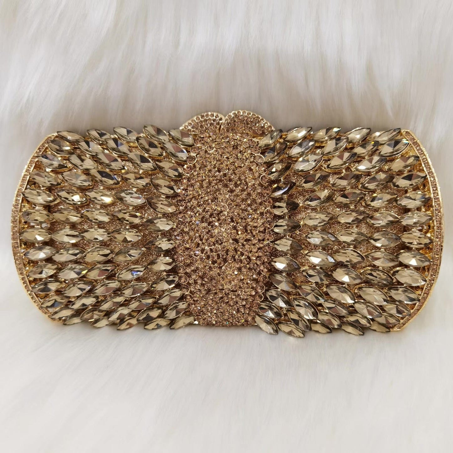 2023 New Design Women Cluth Ladies Crystal Evening Bags Two Side Bag Wedding Clutch Purse for Party