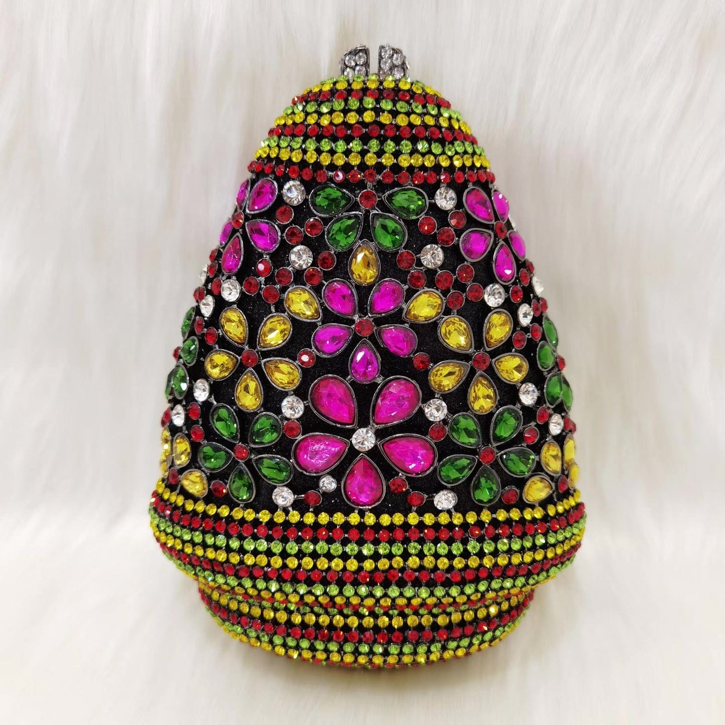 2023 New Design Women Cluth Ladies Crystal Evening Bags Two Side Bag Wedding Clutch Purse for Party
